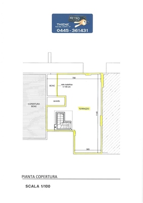 planimetria terrazzo  - APPARTAMENTO THIENE (VI)  